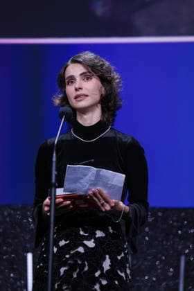 2026 Closing Ceremony - The 83rd Venice International Film Festival Iranian actress Laleh Marzban receives the Orizzonti Award for Best Actress for his part in Moragheb (Falling House) of Mohsen Gharaei during the 2026 Closing Ceremony for the 83rd Venice International Film Festival at Sala Grande on September 12, 2026 in Venice, Italy.  Copyright: xKazukoxWakayamax