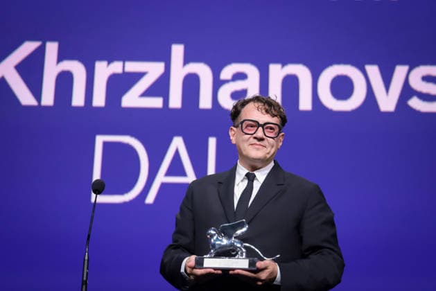 2026 Closing Ceremony - The 83rd Venice International Film Festival Director Ilya Khrzhanovsky receives the Silver Lion for Best Director for Dau during the 2026 Closing Ceremony for the 83rd Venice International Film Festival at Sala Grande on September 12, 2026 in Venice, Italy.  Copyright: xKazukoxWakayamax