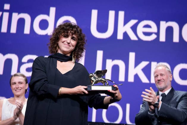 2026 Closing Ceremony - The 83rd Venice International Film Festival May el-Toukhy receives the Golden Lion for the Best Film Award for Woman Unknown during the 2026 Closing Ceremony for the 83rd Venice International Film Festival at Sala Grande on September 12, 2026 in Venice, Italy.  Copyright: xKazukoxWakayamax