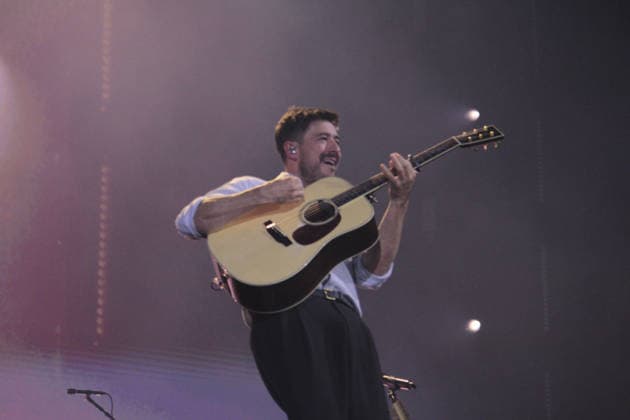 RIO DE JANEIRO, RJ - 12.09.2026: ROCK IN RIO 2026 - The band Mumford &amp; Sons performed on the Sunset Stage, this Saturday (12), at Rock in Rio 2026. x3015378x  CarlosxEliasxJunior