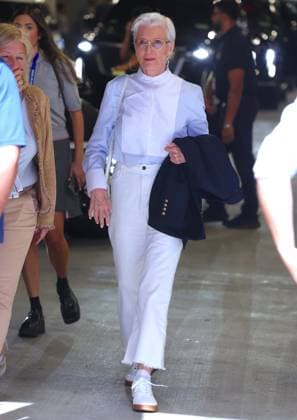 US Open - Maye Musk Arrival - New York Maye Musk arrives at the US Open Women s Final in New York on September 12, 2026. Photo by Charles Guerin ABACAPRESS.COM New York NY United States  Copyright: xGuerinxCharles ABACAx
