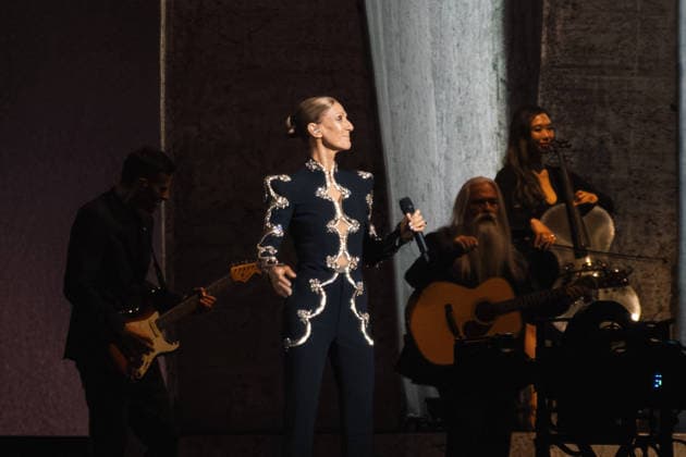 Exclusive: Quebec singer Céline Dion makes a triumphant return to the stage at the Plénitude Arena to kick off her Paris residency, a series of sixteen concerts scheduled through October 17, 2026. Ten additional dates are planned for May 2027. In front of an audience of approximately 30,000 people from all over the world, the 58-year-old artist performed her first full concert in six years, following a long hiatus due to her battle with stiff-person syndrome, a rare neurological disorder diagnosed in 2022. Visibly moved, Céline Dion paused her first song, On ne change pas, overcome with emotion, before launching into a show lasting more than two hours, featuring her greatest hits, including My Heart Will Go On, Pour que tu m’aimes enc  Copyright: xAgencex xBestimagexAgencex xBestimagex