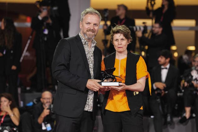 IPP Photo: Daniele Cifala, Venice, September 12, 2026, Venice Film Festival, 83rd Edition. Winners Photocall featuring the Golden Lion winners: Ann Sirot and Raphaël Balboni. Winners Photocall: The 83rd Ven