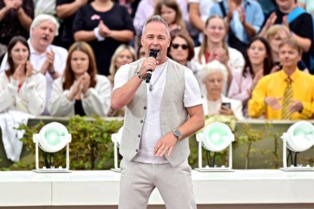 ZDF Fernsehgarten singer Mitch Keller during the ZDF entertainment show Fernsehgarten on September 13, 2026, in Mainz 20260913MWI149462