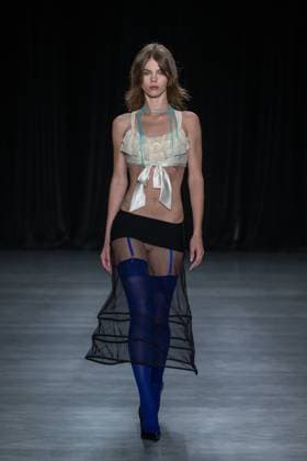 September 11, 2026, New York, New York, United States: A model walks the runway.Models walk the runway at the Christian Cowan fashion show during New York Fashion Week at The Glasshouse on September 11, 2026 in New York City. New York United States  - ZUMAs197 20260911_aaa_s197_1006 Copyright: xRonxAdarx