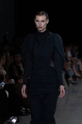 September 11, 2026, New York, New York, United States: A model walks the runway.Models walk the runway at the Christian Cowan fashion show during New York Fashion Week at The Glasshouse on September 11, 2026 in New York City. New York United States  - ZUMAs197 20260911_aaa_s197_1021 Copyright: xRonxAdarx