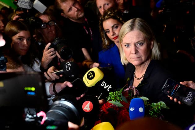 STOCKHOLM, SWEDEN, September 13, 2026 Social Democratic Party leader Magdalena Andersson (S) speaks during the Social Democrats election night watch party at the Stockholm Waterfront Conference Center, STOCKHOLM, SWEDEN x10030x  Copyright: xJonasxEkströmer TTx SWEDEN GENERAL ELECTION J2kIj6Qp8rU