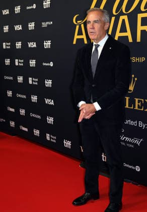 The Right Honourable Mark Carney Prime Minister of Canada at the Tribute Awards during the 2026 Toronto International Film Festival Toronto, Canada. September 13, 2026 at the at Fairmont Royal York Hotel. Copyright: xHumbertoxServin Clasos MediaPunchx