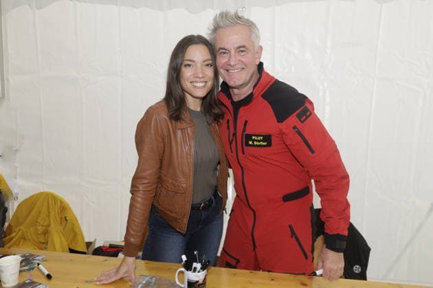 Emiliehof Evening Event: Viktoria Ngotse and Robert Lohr at the 14th Original Bergretter Fan Hike in Ramsau am Dachstein on September 13, 2026; Ramsau am Dachstein, Pernerhof, Emiliehof, Event Center, Styria, A Copyright: xAgenturxMatthiasxWehnertx xR.Zichyx