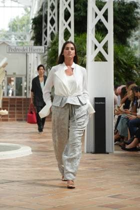 a Model attending Pedro del Hierro event during Pasarela Cibeles Mercedes-Benz Fashion Week Madrid 2026 in Madrid, on Monday, 14 September 2026 Cordon Press 