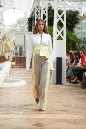 a Model attending Pedro del Hierro event during Pasarela Cibeles Mercedes-Benz Fashion Week Madrid 2026 in Madrid, on Monday, 14 September 2026 Cordon Press 