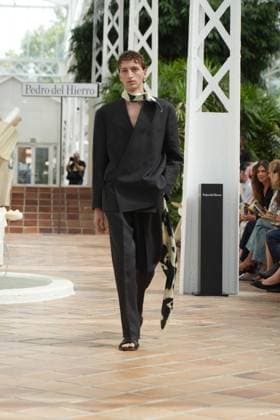 a Model attending Pedro del Hierro event during Pasarela Cibeles Mercedes-Benz Fashion Week Madrid 2026 in Madrid, on Monday, 14 September 2026 Cordon Press 
