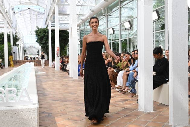 Simorra Fashion Show at Mercedes-Benz Fashion Week Madrid Model Blanca Romero walks the runway for Simorra at Mercedes-Benz Fashion Week Madrid on September 14, 2026, in Madrid, Spain. CELEBRITIES FASHION SHOW SIMORRA FASHION José Madrid Madrid Spain  Copyright: xJosÃ xOlivax 7774503