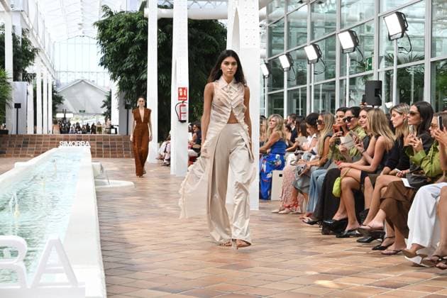 Simorra Fashion Show at Mercedes-Benz Fashion Week Madrid Model Lucía Rivera walks the runway for Simorra at Mercedes-Benz Fashion Week Madrid on September 14, 2026, in Madrid, Spain CELEBRITIES FASHION SHOW SIMORRA FASHION José Madrid Madrid Spain  Copyright: xJosÃ xOlivax 7774507