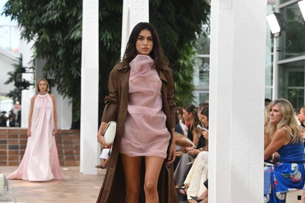 Simorra Fashion Show at Mercedes-Benz Fashion Week Madrid Model Lucía Rivera walks the runway for Simorra at Mercedes-Benz Fashion Week Madrid on September 14, 2026, in Madrid, Spain CELEBRITIES FASHION SHOW SIMORRA FASHION José Madrid Madrid Spain  Copyright: xJosÃ xOlivax 7774519