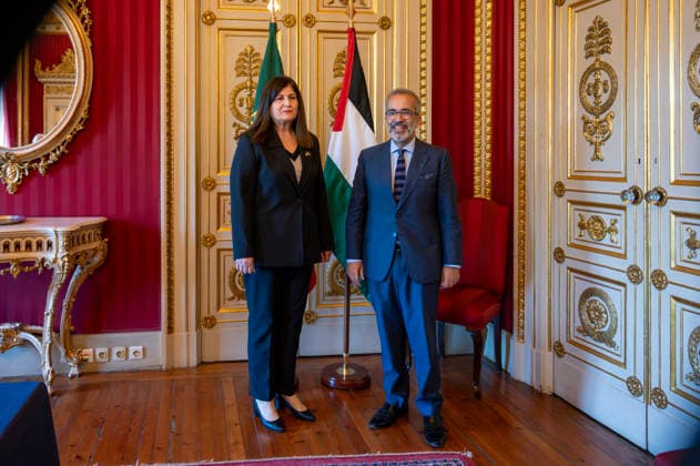 September 14, 2026, Lisbon, Lisbon, Portugal: Minister of State and Foreign Affairs, Paulo Rangel, meeting with the Minister of Foreign Affairs of Palestine, Varsen Aghabekian, at the Ministry of Foreign Affairs in Lisbon. Lisbon Portugal - ZUMAr238 20260914_zip_r238_004 Copyright: xRicardoxRochax