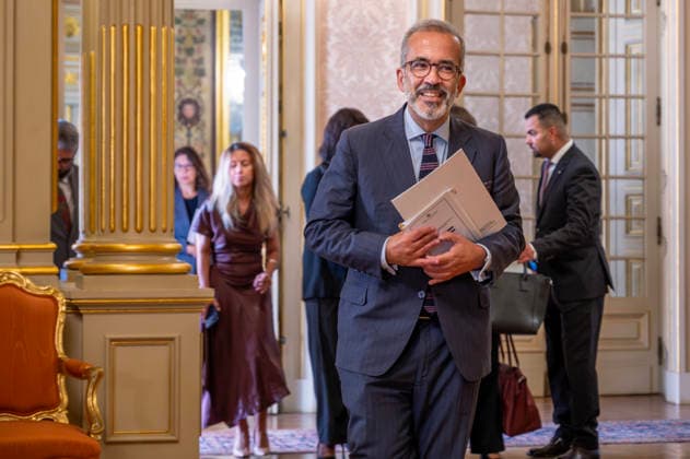 September 14, 2026, Lisbon, Lisbon, Portugal: Minister of State and Foreign Affairs, Paulo Rangel, meeting with the Minister of Foreign Affairs of Palestine, Varsen Aghabekian, at the Ministry of Foreign Affairs in Lisbon. Lisbon Portugal - ZUMAr238 20260914_zip_r238_006 Copyright: xRicardoxRochax