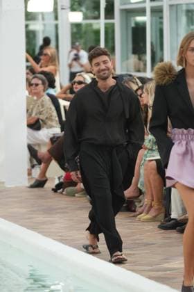 Pablo Alboran wears at collection runway a creation from Adolfo Dominguez during Pasarela Cibeles Mercedes-Benz Fashion Week Madrid 2026 in Madrid, on Monday ,14 September 2026. Cordon Press 