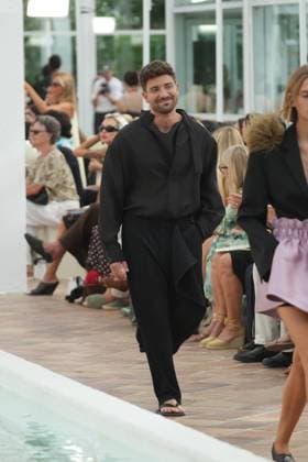 Pablo Alboran wears at collection runway a creation from Adolfo Dominguez during Pasarela Cibeles Mercedes-Benz Fashion Week Madrid 2026 in Madrid, on Monday ,14 September 2026. Cordon Press 