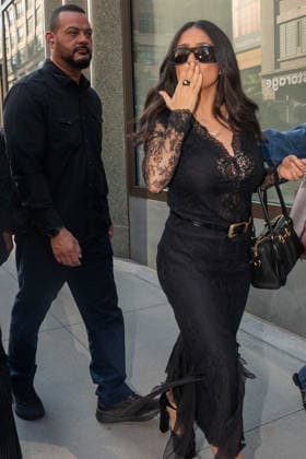 NEW YORK, NY, SEPTEMBER 14: Salma Hayek was seen at ABC Studios in New York City on September 14, 2026. Credit: Camara Porter, USA  - ZUMAa123 20260914_zaa_a123_004 Copyright: xAdMediax