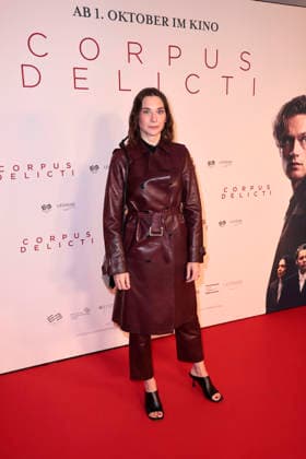 Christiane Paul attends the premiere of *Corpus Delicti* on September 14, 2026, at the Delphi Filmpalast in Berlin, Germany. Movie premiere of *Corpus Delicti* in Berlin, Germany