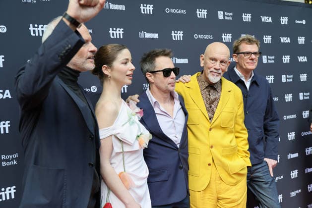 Mariana di Girolamo, Graham Broadbent, Sam Rockwell, John Malkovich, Martin McDonagh At the premiere of Wild Horse Nine At The Princess Of Wales Theatre as part of the 2026 Toronto International Film Festival on September 14, 2026 in Toronto, Canada. Copyright: xHumbertoxServin Clasos MediaPunchx