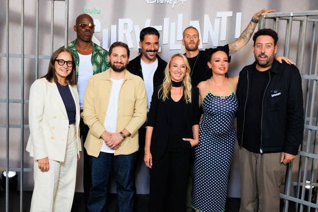 Surveillant Photocall - Paris President of TWDC FranceHelene Etzi, Jean-Pascal Zadi, Benjamin Tranie, Jeremy Nadeau, Audrey Lamy, John Wax, Eva Huault and guest attend the photocell for the premiere of Surveillant held at Le Grand Rex on September 14, 2026 in Paris, France. Photo by David Boyer ABACAPRESS.COM Paris France  Copyright: xBoyerxDavid ABACAx
