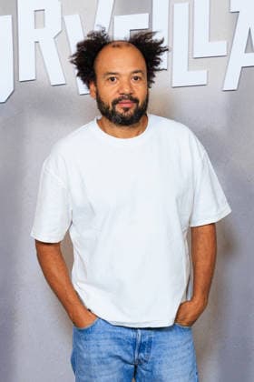 Surveillant Photocall - Paris Fabrice Eboue attends the photocell for the premiere of Surveillant held at Le Grand Rex on September 14, 2026 in Paris, France. Photo by David Boyer ABACAPRESS.COM Paris France  Copyright: xBoyerxDavid ABACAx