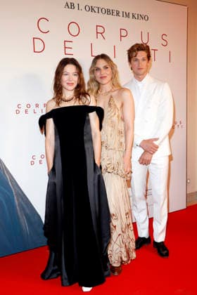 Corpus Delicti, Film Premiere at the Delphi Filmpalast, Berlin, September 14, 2026 Hannah Herzsprung, director Lena Stahl, and Damian Hardung at the Berlin premiere of *Corpus Delicti* at the Delphi Filmpalast in Berlin on September 14, 2026 Berlin Delphi Filmpalast Copyright: xAnitaxBuggex
