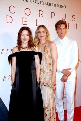 Corpus Delicti, Film Premiere at the Delphi Filmpalast, Berlin, September 14, 2026 Hannah Herzsprung, director Lena Stahl, and Damian Hardung at the Berlin premiere of *Corpus Delicti* at the Delphi Filmpalast in Berlin on September 14, 2026 Berlin Delphi Filmpalast Copyright: xAnitaxBuggex