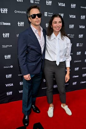 TIFF Toronto Screening Wild Horse Nine Sam Rockwell and guest attending the screening of Wild Horse Nine ahead of Toronto International Film Festival (TIFF) in Toronto, Canada on September 14, 2026. Photo by Julien Reynaud APS-Medias ABACAPRESS.COM Toronto Canada  Copyright: xReynaudxJulien APS-Medias ABACAx