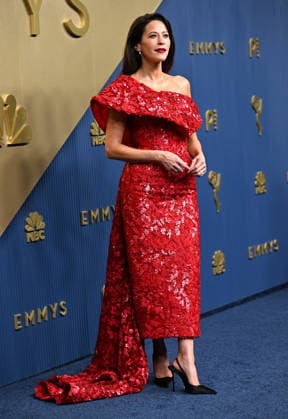 Jackie Tohn arrives for the 78th annual Primetime Emmy Awards at the Peacock Theater in Los Angeles on Monday, September 14, 2026.  LAP2026091401 CHRISxCHEW