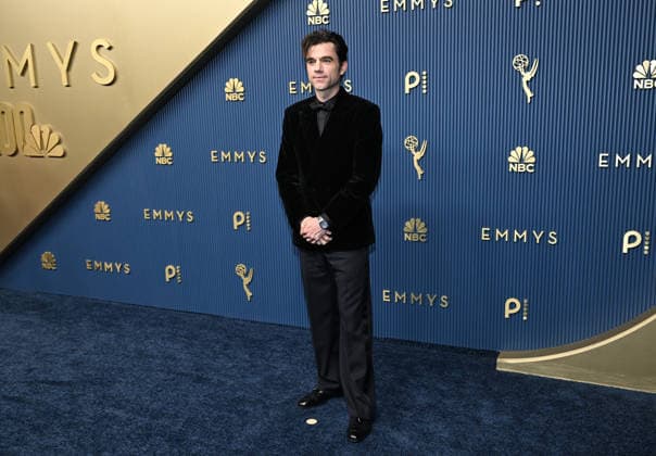 Patrick Ball arrives for the 78th annual Primetime Emmy Awards at the Peacock Theater in Los Angeles on Monday, September 14, 2026.  LAP20260914837 JohnxMcCoy