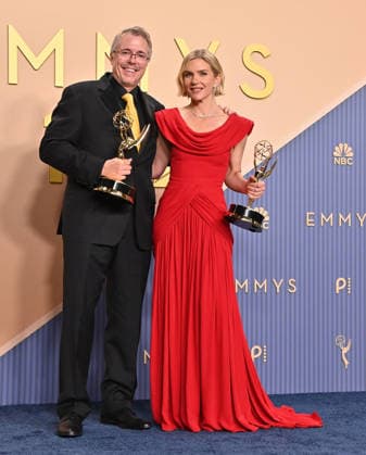 78th Primetime Emmy Awards - Press Room Vince Gilligan and Rhea Seehorn in the press room at the 78th Primetime Emmy Awards held at the Peacock Theater on September 14, 2026 in Los Angeles, California. Los Angeles Peacock Theater California USA Copyright: xTammiexArroyo AFF-USA.comx