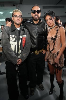 September 14, 2026, New York, Ny, USA: MIKYLE RAFIQ, FRENCH MONTANA and CAMILLA ARAUJO attend The Blonds SS27 20th Anniversary Runway Show,.641 West 42 St, NYC.September 14, 2026. . The Blonds SS27 20th Anniversary Runway Show,.641 West 42 St, NYC.September 14, 2026. New York USA  - ZUMAms4_ 20260914_faf_ms4_009 Copyright: xSoniaxMoskowitzxGordonx