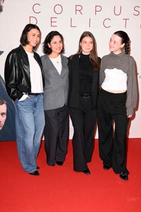 Tomomi Themann, Deniz Akyüz, Phillis Lara Lau, and Eva Marlen Hirschburger at the premiere of the feature film *Corpus Delicti* at the Delphi Filmpalast in Berlin, September 14, 2026 Foto:xN.xKubelkax xFuturexImagex corpus_6937