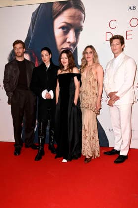 Alexander Fehling, Haley Louise Jones, Hannah Herzsprung, Lena Stahl, and Damian Hardung at the premiere of the movie *Corpus Delicti* at the Delphi Filmpalast in Berlin, September 14, 2026 Foto:xN.xKubelkax xFuturexImagex corpus_6949