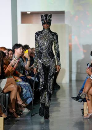 The Blonds Spring 2027 Runway at New York Fashion Week A model walks the runway during The Blonds Spring 2027 and The Blonds 20th Anniversary at New York Fashion Week, held at 643 West 42nd Street in New York City, Monday September 14, 2026. Photography by Jennifer Graylock, Credit:JENNIFER GRAYLOCK Avalon United States, New York, New York, 643 West 42nd Street  Copyright: xJENNIFERxGRAYLOCKx xAvalonx 1134744868