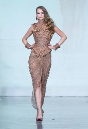 September 14, 2026, Bronx, New York, USA: A model walks runway for The Blonds 20th Anniversary by David and Phillipe Blond presented by Motorola Razr Spring Summer 27 fashion show during SS27 FW at Lavan in New York, NY on September 15, 2026. Bronx USA  - ZUMAr339 20260914_znp_r339_069 Copyright: xLevxRadinx
