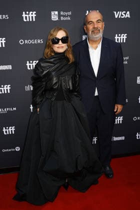 51st Toronto International Film Festival: Red carpet for the film All About Corinne ( Ni vue ni connue )—Isabelle Huppert and director Marc Fitoussi—459683, September 14, 2026, Toronto, Canada  Copyright: xIsabellexVautierx xStarfacex STAR_459683_009