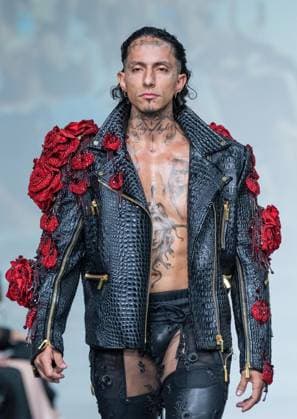 September 14, 2026, Bronx, New York, USA: A model walks runway for The Blonds 20th Anniversary by David and Phillipe Blond presented by Motorola Razr Spring Summer 27 fashion show during SS27 FW at Lavan in New York, NY on September 15, 2026. Bronx USA  - ZUMAr339 20260914_znp_r339_218 Copyright: xLevxRadinx