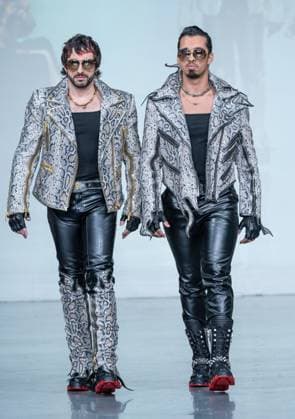 September 14, 2026, Bronx, New York, USA: A model walks runway for The Blonds 20th Anniversary by David and Phillipe Blond presented by Motorola Razr Spring Summer 27 fashion show during SS27 FW at Lavan in New York, NY on September 15, 2026. Bronx USA  - ZUMAr339 20260914_znp_r339_227 Copyright: xLevxRadinx