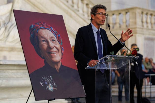 September 14, 2026, Rome, Italia, Italy: Riccardo Magi during the public commemoration for Emma Bonino in Piazza del Campidoglio, Rome, 14 09 2026 Rome Italy - ZUMAa289 20260914_zia_a289_077 Copyright: xFrancescoxFotiax xAgfx