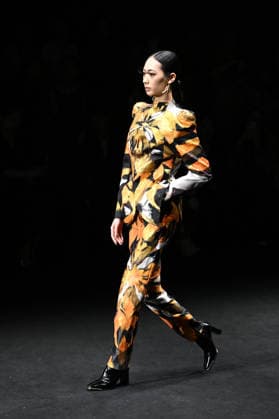 BEIJING, CHINA - SEPTEMBER 14: Models display fashion designs by Daniel IJ Uys and Claudine Uys during the SS2027 Beijing Fashion Week at Wangfujing on September 14, 2026 in Beijing, China. The collection, themed Nocturnal Monarch Butterfly, draws inspiration from butterflies dancing in a garden after nightfall.  Copyright: xChinaxNewsxServicex 111666773969