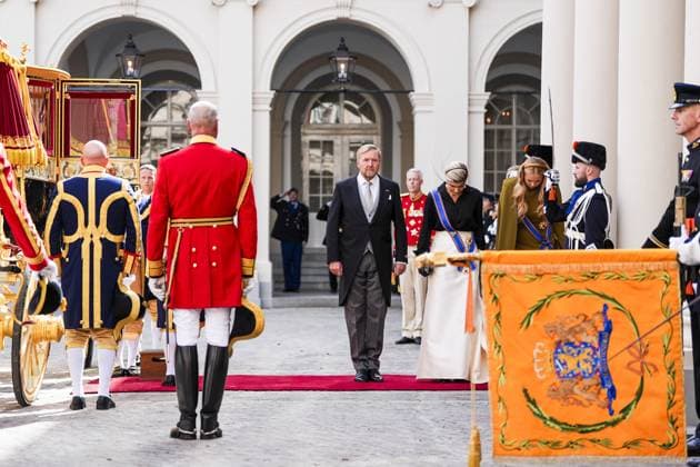 Den Haag, The Netherlands, 2026-09-15 13:18:48 THE HAGUE, 15-09-2026, Noordeinde Palace Departure of the carriages during Prinsjesdag from Noordeinde Palace with King Willem Alexander and Queen Maxima with Princess Amalia PHOTO: NLBEELD POOL Jeroen Jumelet Credit: NL Beeld Patrick van Emst  Copyright: xx x