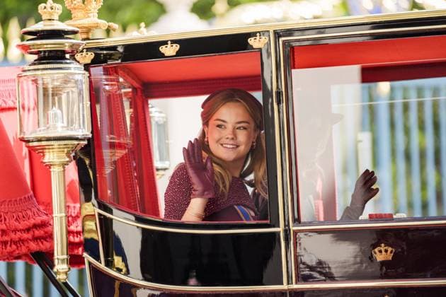 THE HAGUE - Princess Alexia and Princess Ariane leave Noordeinde Palace for the Royal Theatre on Prinsjesdag. The new working year of the First and Second Chambers is opened on the third Tuesday of September. JEROEN JUMELET POOL ANP netherlands out - belgium out  Copyright: xx x568703927x originalFilename: 568703927.jpg