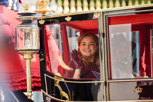 THE HAGUE - Princess Alexia and Princess Ariane leave Noordeinde Palace for the Royal Theatre on Prinsjesdag. The new working year of the First and Second Chambers is opened on the third Tuesday of September. JEROEN JUMELET POOL ANP netherlands out - belgium out  Copyright: xx x568703933x originalFilename: 568703933.jpg