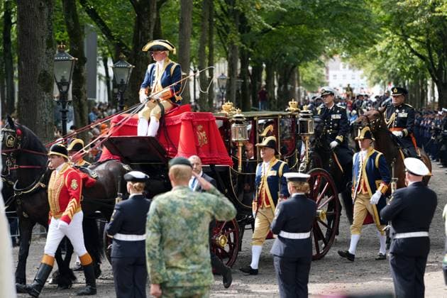 THE HAGUE - The royal procession on Prinsjesdag. On the third Tuesday of September, the new working year of the First and Second Chambers is opened. LINA SELG ANP netherlands out - belgium out  Copyright: xx x568704455x originalFilename: 568704455.jpg