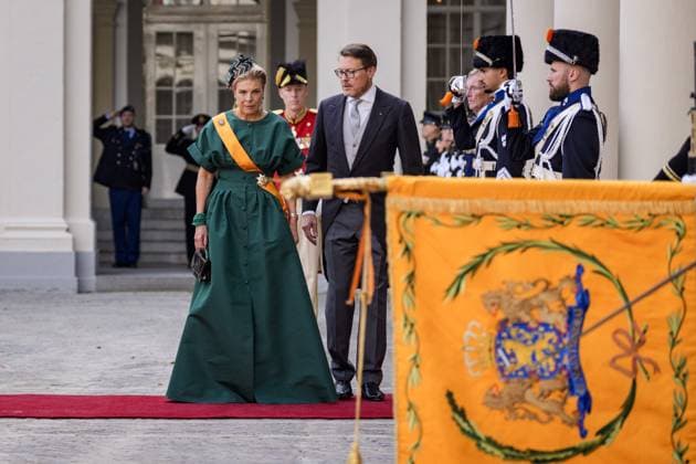 THE HAGUE - Princess Laurentien and Prince Constantijn leave Noordeinde Palace for the Royal Theatre on Prinsjesdag. The new working year of the First and Second Chambers is opened on the third Tuesday of September. JEROEN JUMELET POOL ANP netherlands out - belgium out  Copyright: xx x568704461x originalFilename: 568704461.jpg