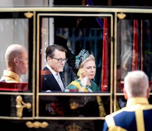 THE HAGUE - Prince Constantijn, Princess Laurentien, Princess Ariane, and Princess Alexia depart from Noordeinde Palace for the Royal Theatre on Prinsjesdag. The new working year of the First and Second Chambers is opened on the third Tuesday of September. RAMON VAN FLYMEN ANP netherlands out - belgium out  Copyright: xx x568705065x originalFilename: 568705065.jpg